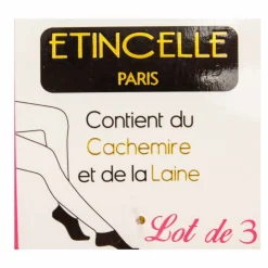 ETINCELLE Lot de 3 paires de chaussettes Claudinette Femme NOIR Best