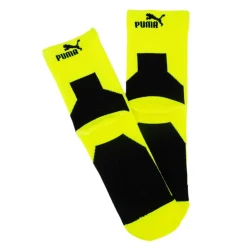 PUMA Lot de 2 paires de chaussettes 171012001 noir / Mixte JAUNE Hot
