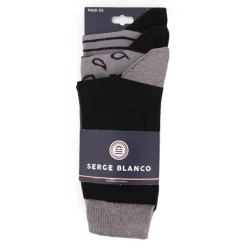 SERGE BLANCO Lot de 3 paires de chaussettes Homme GRIS Sale