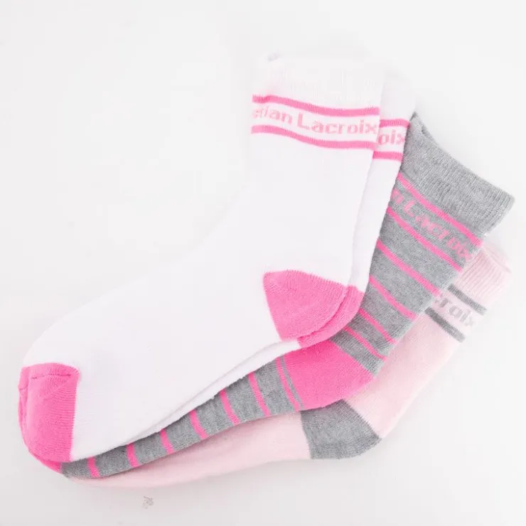 CXL BY CHRISTIAN LACROIX Lot de 3 paires de chaussettes ch01 girl t 15/35 Enfant BLANC Hot