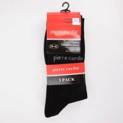 PIERRE CARDIN Lot de 3 paires de chaussettes Homme NOIR Outlet