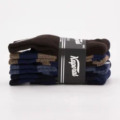 KAPORAL Lot de 4 paires de chaussettes de sport jacquelin Homme MARRON FONCE New