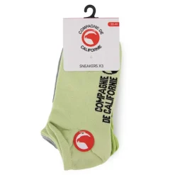 COMPAGNIE DE CALIFORNIE Lot de 3 paires de chaussettes mi haute pastel Femme VERT Online