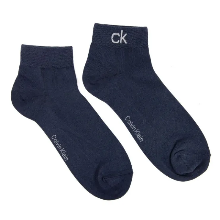 CALVIN KLEIN Lot de 2 paires de chaussettes Unies Homme BLEU FONCE Online