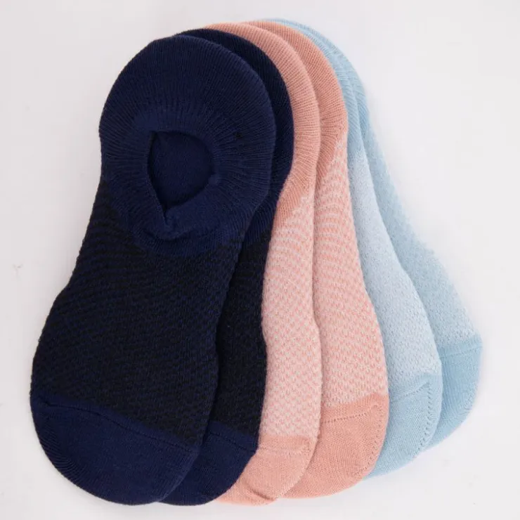 LULU CASTAGNETTE Lot de 6 paires de socquettes respirantes nadine Femme BLEU