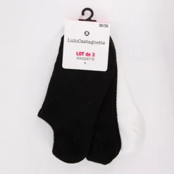 LULU CASTAGNETTE Lot de 3 paires de socquettes lalita Femme NOIR Online