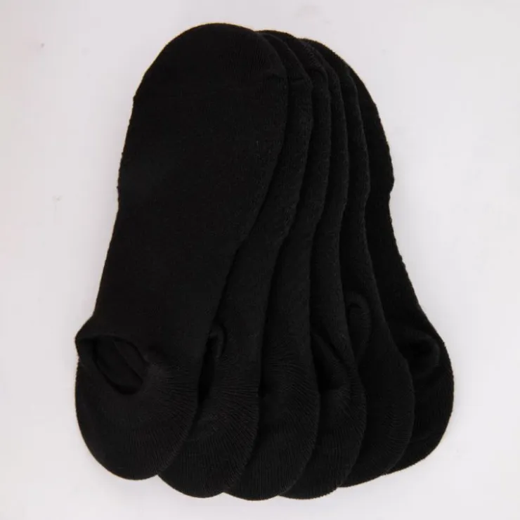 LULU CASTAGNETTE Lot de 6 paires de socquettes respirantes nadine Femme NOIR Clearance