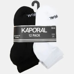 KAPORAL Lot de 12 paires de socquettes gerardo Homme BLANC Best