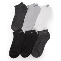 CHEVIGNON Lot de 6 socquettes en coton Taille 39-46 NOIR Hot