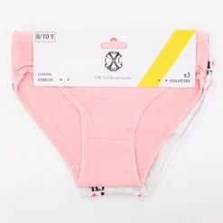 CXL BY CHRISTIAN LACROIX Lot de culottes cotons x 3 motif coeurs tons de s Fille ROSE Hot