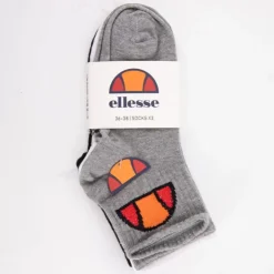 ELLESSE Lots de 3 couleurs de chaussettes avec logo tissé Femme GRIS CLAIR Hot