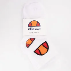 ELLESSE Lots de 3 paires de chaussettes mi haute avec logo tissé Femme BLANC Best