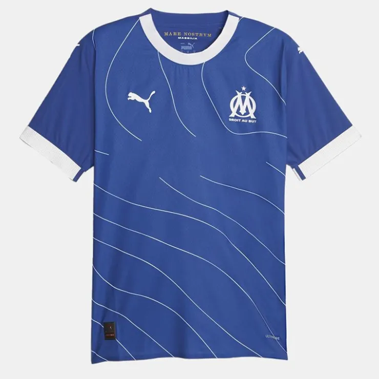PUMA Maillot Authentique Away 23/24 OM Homme BLEU FONCE Best