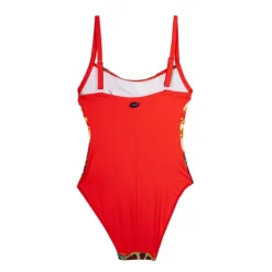 LAGUNE Maillot de bain 1 pièce tropical Femme ROUGE Hot