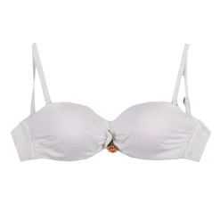 HAUTE PRESSION Maillot de bain 2 pièces dépareillé haut noir bandeau avec coque Femme BLANC Discount