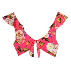 HAUTE PRESSION Maillot de bain 2 pièces fleuri haut à volants Femme ROSE Online