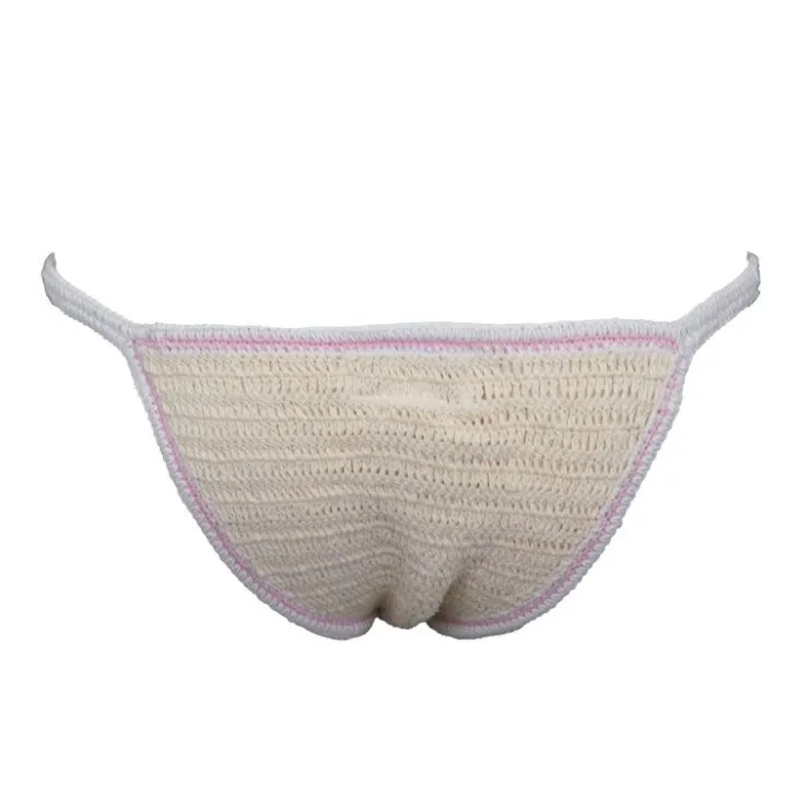 ANTIK BATIK Maillot de bain brodé evy bicolor Femme BLANC ECRU Online