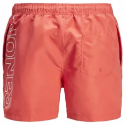 JACK & JONES Maillot de bain imprimé poches tendance Homme ORANGE Sale