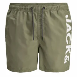 JACK & JONES Maillot de bain imprimé poches tendance Homme KAKI Outlet
