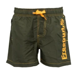 FREEGUN Maillot de bain qhort avec élastique surpiqures colorées Enfant KAKI Outlet