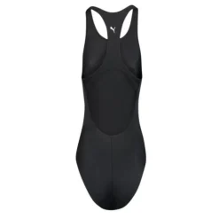 PUMA Maillot de sport uni logo blanc dos nu Femme NOIR Hot