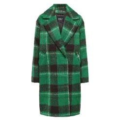 ONLY Manteau a carreaux green jacket onladeline life check 15321906 Femme VERT Outlet
