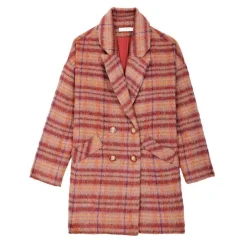 LA PETITE ETOILE Manteau erman rose Femme BORDEAUX Outlet