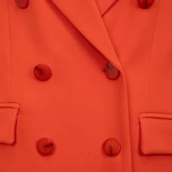 IMPERIAL Manteau structuré mi long col à revers Femme ORANGE Best