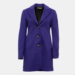PLEASE Manteau viola avec boutons écailles Femme VIOLET Best