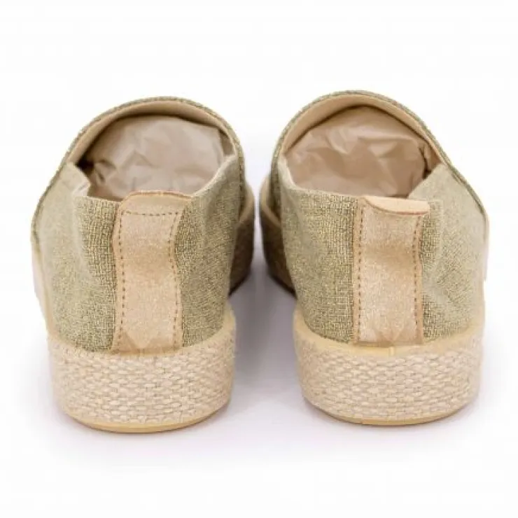 LA LUNE..ET TOI Mocassin toile 37165300 jordania t36-41 Femme VERT Outlet