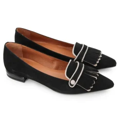 ZUCHINI Mocassins Cuir Femme NOIR Outlet