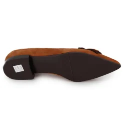 ZUCHINI Mocassins Cuir Femme MARRON Discount