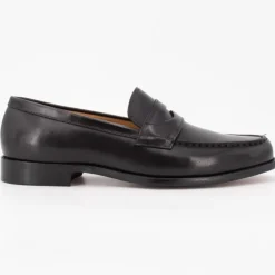 BILL TORNADE Mocassins cuir veron élégants classiques Homme NOIR Best