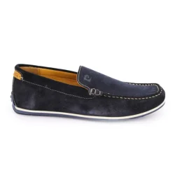 PIERRE CARDIN Mocassins en cuir daim semelle fine Homme BLEU FONCE Best