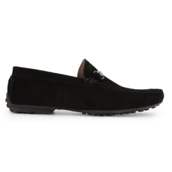 PIERRE CARDIN Mocassins en daim avec détail métallique Homme NOIR Hot