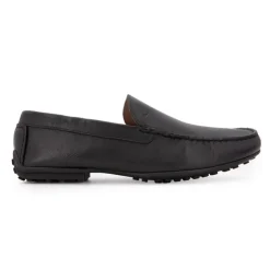 PIERRE CARDIN Mocassins élégants en cuir lisse Homme NOIR Sale