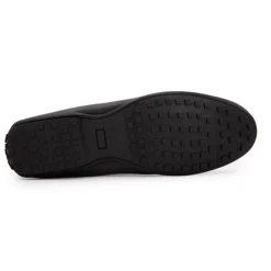 PIERRE CARDIN Mocassins élégants en cuir lisse Homme NOIR Sale