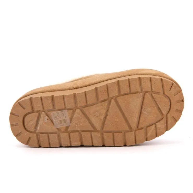 BURTON OF LONDON Mule à enfiler Pola doublure fausse fourrure Femme MARRON Best