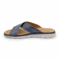 OR'LAND Mule cuir uni t39-45 Homme BLEU