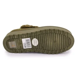 MANOUKIAN Mule fourree elastique derriere olympe Femme KAKI Discount