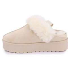 MANOUKIAN Mule fourree elastique derriere olympe Femme BEIGE Outlet