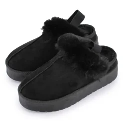 MANOUKIAN Mule fourree elastique derriere olympe Femme NOIR Best