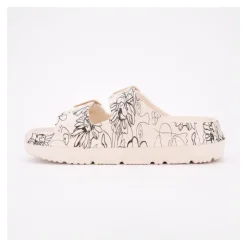 LAURA VITA Mule nuon avec motifs noir 36/41 Femme BEIGE Best