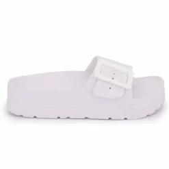 LOVETT Mules avec grande boucle Femme BLANC New