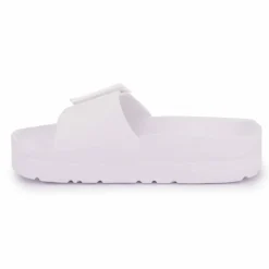 LOVETT Mules avec grande boucle Femme BLANC New