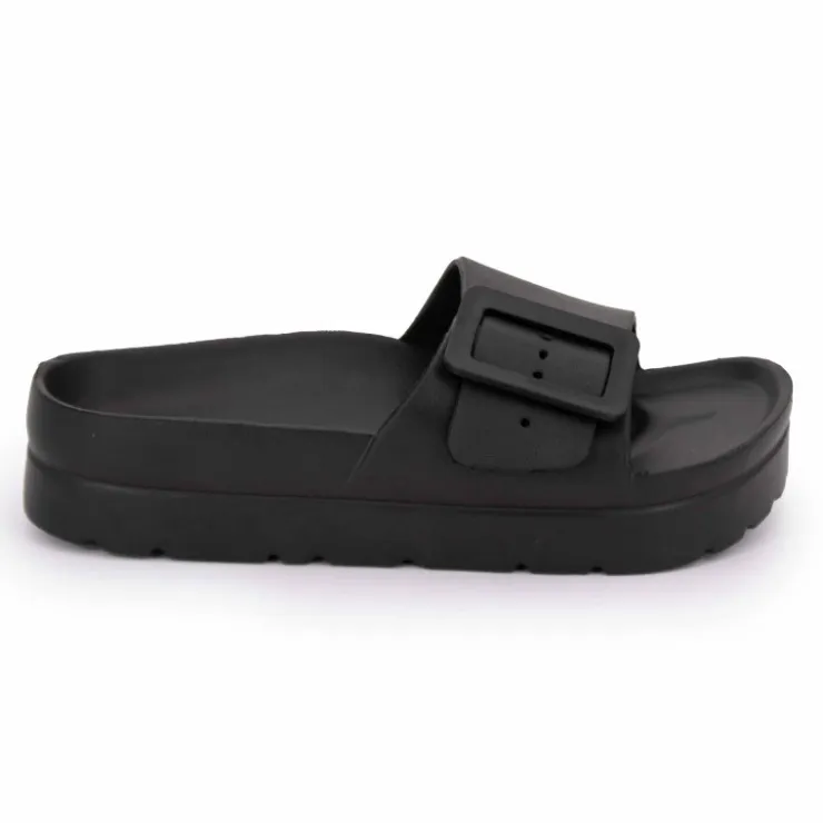 LOVETT Mules avec grande boucle Femme NOIR Discount