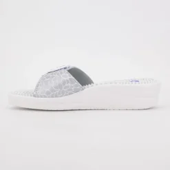 SCHOLL Mules blanche et violette new massage à boucle Femme BLEU Clearance