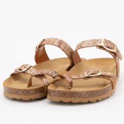 I AM Mules cairon cafe motif serpent effet gold Femme MARRON Clearance