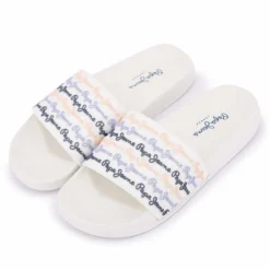 PEPE JEANS Mules claquette avec logo Femme BLANC Best