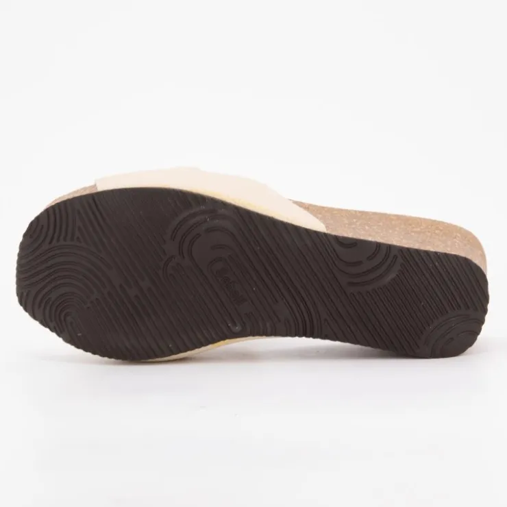 SCHOLL Mules compensées soleil avec bijoux Femme BEIGE Outlet